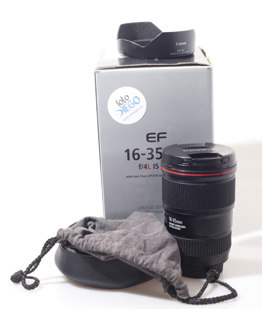 OBIETTIVO CANON EF 16-35 MM F/4 L IS USM.