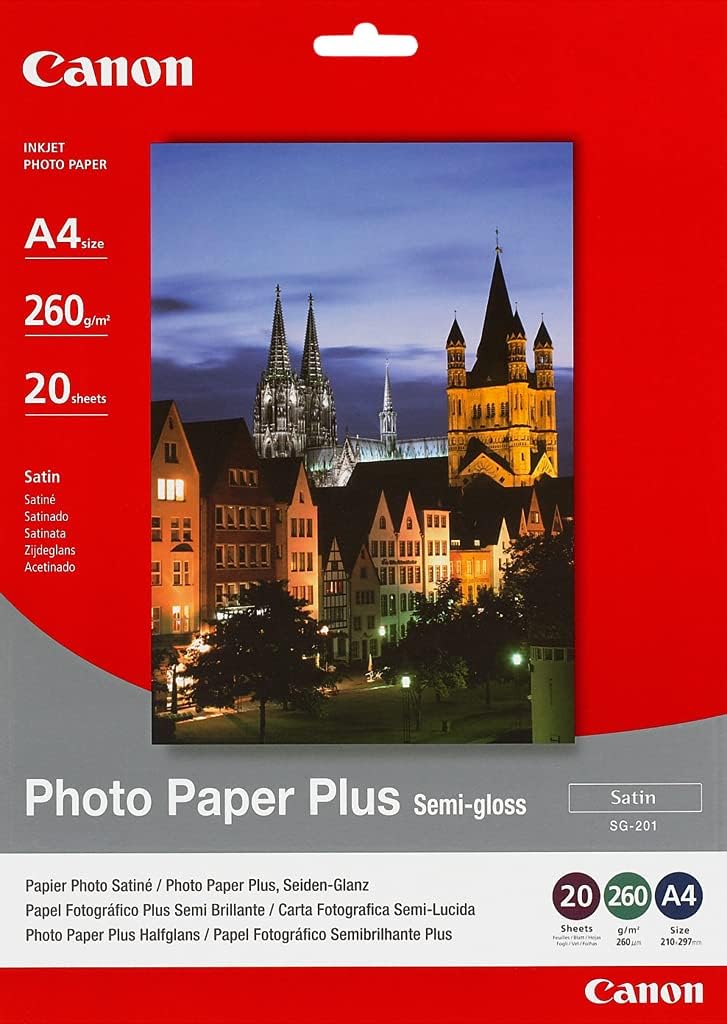 Canon carta fotografica Plus Semi Gloss SG-201 - A4 - 20 Fogli