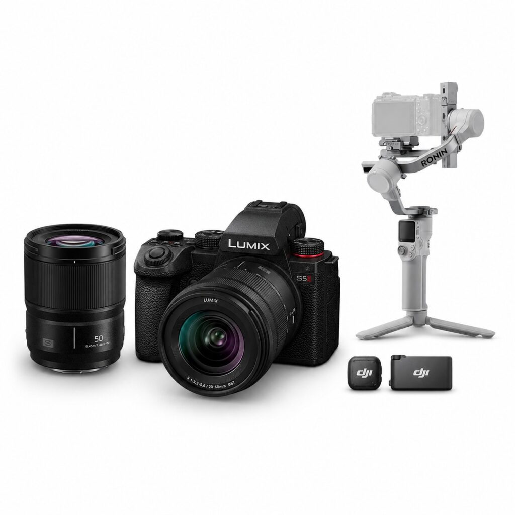 Panasonic Lumix S5 II kit 20-60mm + lumix s 50mm F1.8 + DJI rs4 mini combo