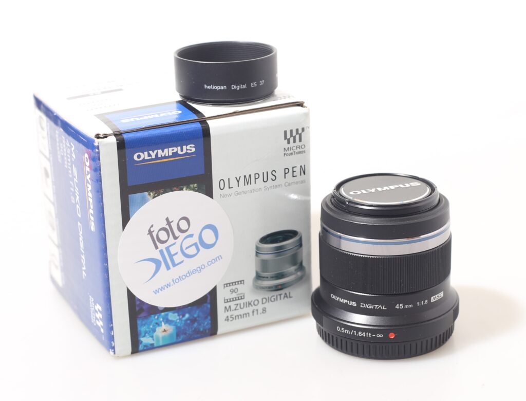 OBIETTIVO OLYMPUS M.ZUIKO DIGITAL 45 MM F/1.8 MSC. MICRO 4/3.