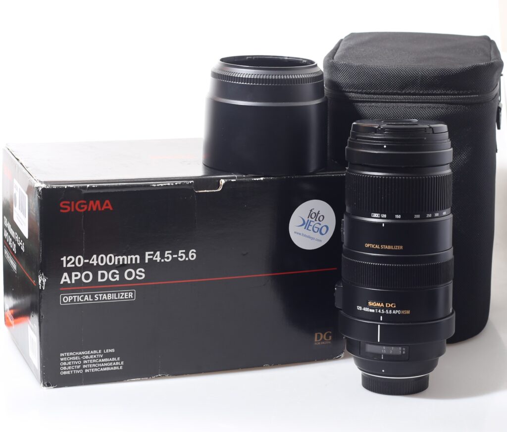 OBIETTIVO SIGMA 120-400 MM F/4.5-5.6 APO DG OS HSM. NIKON.