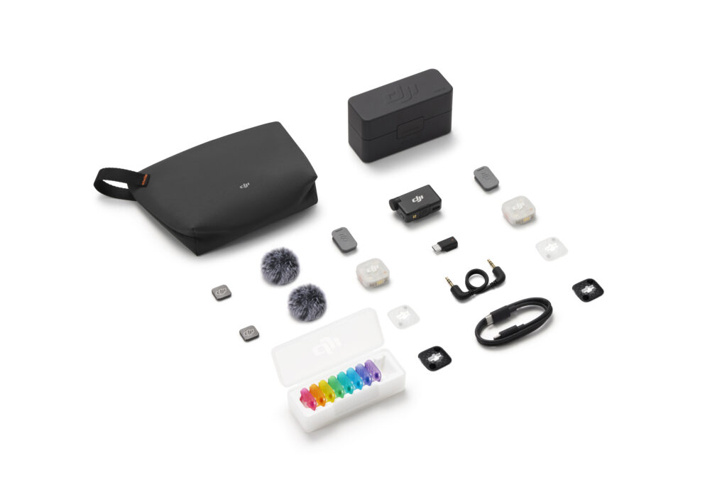 DJI Mic Mini 2S (2 TX + 1 RX + Charging Case) – Microfono Wireless con Registrazione 32-bit Float