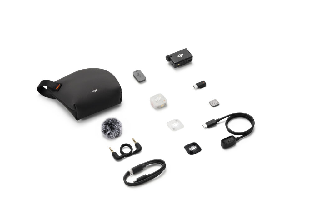 DJI Mic Mini 2S (1 TX + 1 RX) – Microfono Wireless con Registrazione 32-bit Float