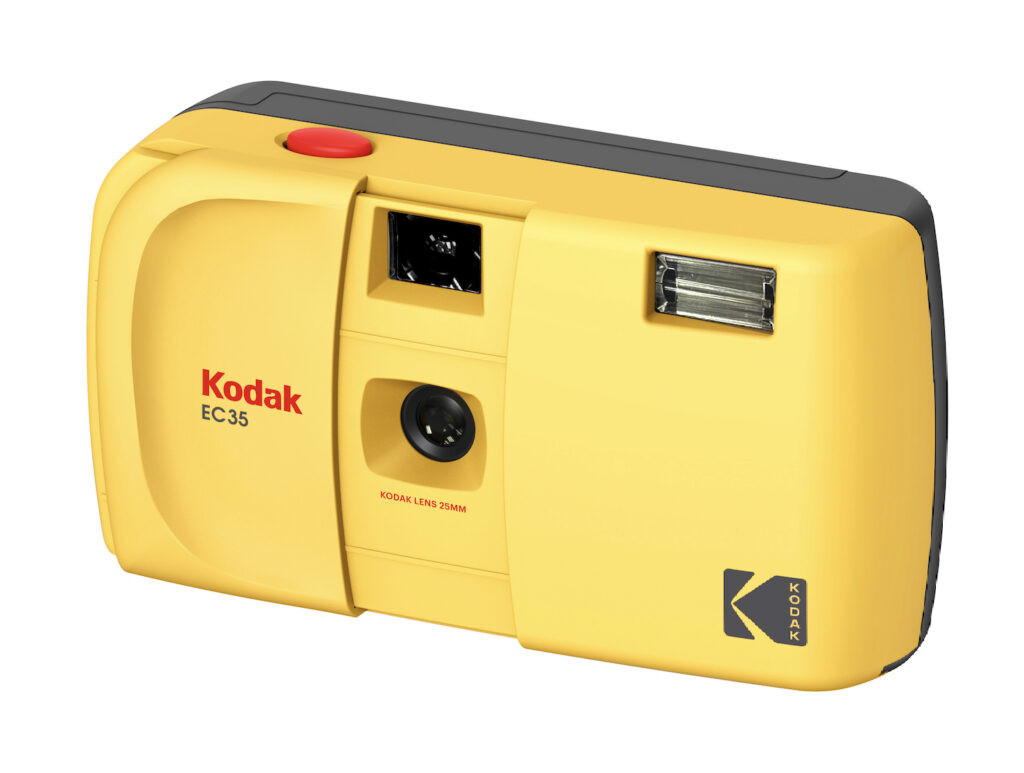 Kodak EC35 Butter Yellow – Fotocamera Analogica 35mm Riutilizzabile con Obiettivo 25mm e Flash
