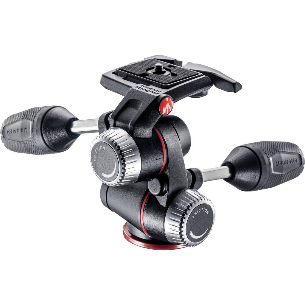 Manfrotto MHXPRO-3W X-PRO 3-Way – Testa Fotografica a 3 Movimenti con Leve Retrattili