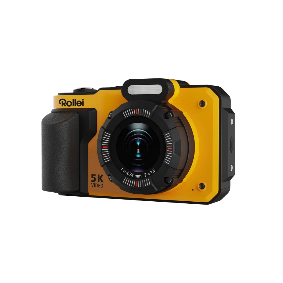 Rollei Sportsline 64 Pro – Fotocamera Subacquea 5K 64MP con Sensore Sony e Zoom Digitale 18x
