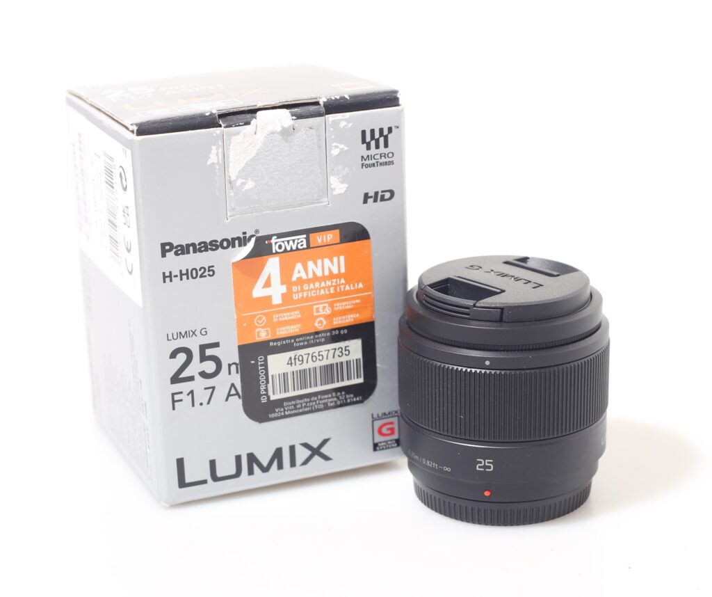 OBIETTIVO PANASONIC LUMIX G 25 MM F/1.7 ASPH.