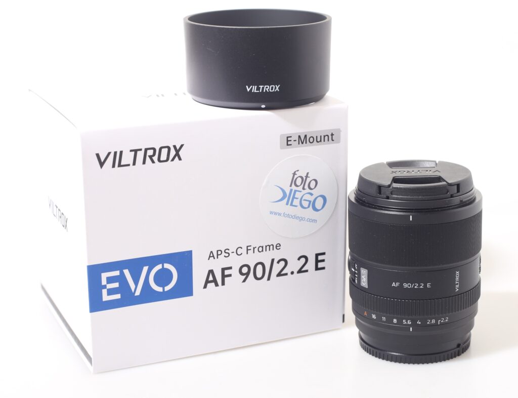 OBIETTIVO VILTROX APS-C AF 90 MM F/2.2. SONY E-MOUNT.