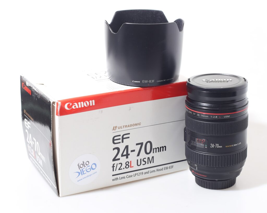 OBIETTIVO CANON EF 24-70 MM F/2.8 L USM.