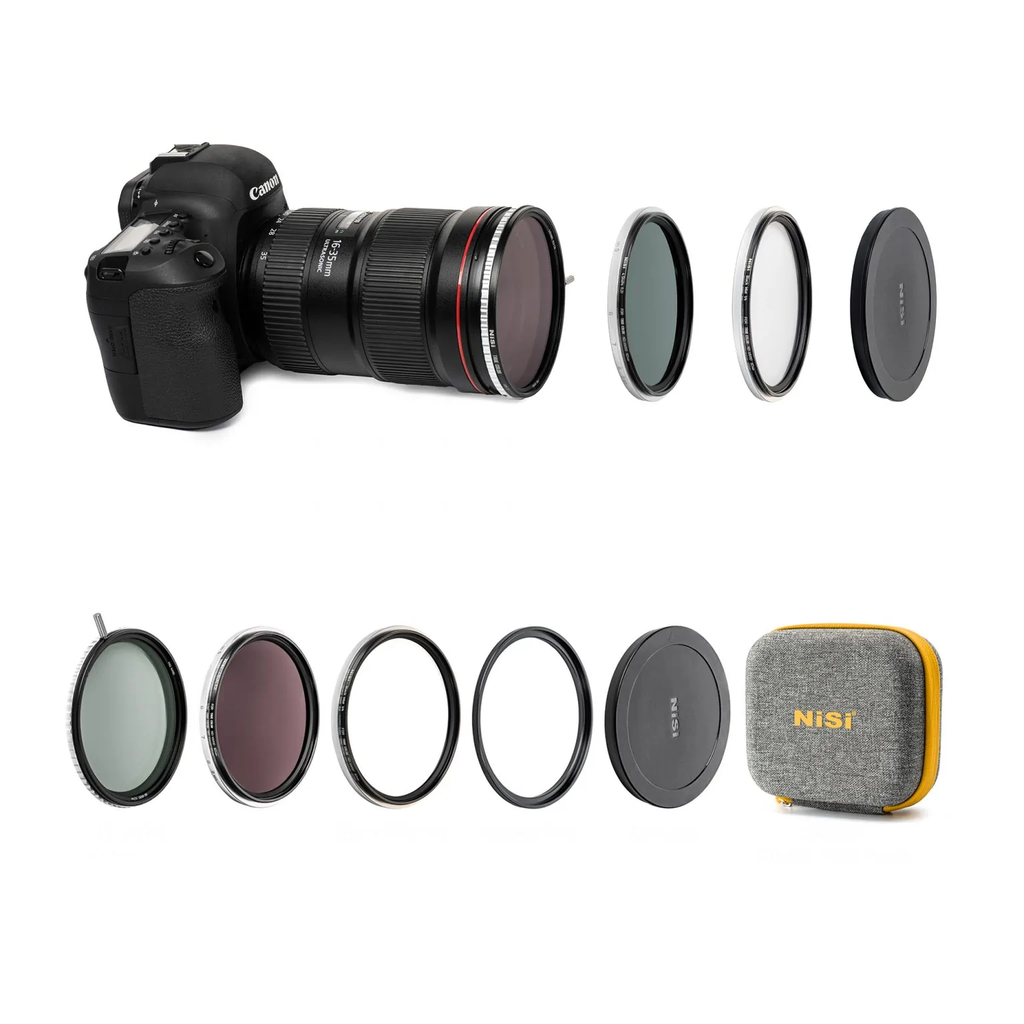 NiSi SWIFT VND Mist Kit 82mm – True Color VND 1-5 Stop + ND16 4 Stop + Black Mist 1/4