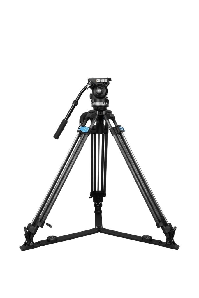 SIRUI SQ75 + VHS10 – Treppiede Video Rapid in Fibra di Carbonio con Testa Fluida e Semisfera 75mm