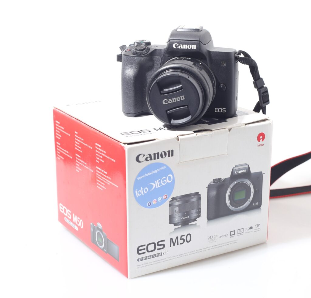 FOTOCAMERA DIGITALE MIRRORLESS CANON M50 + 15-45 IS.