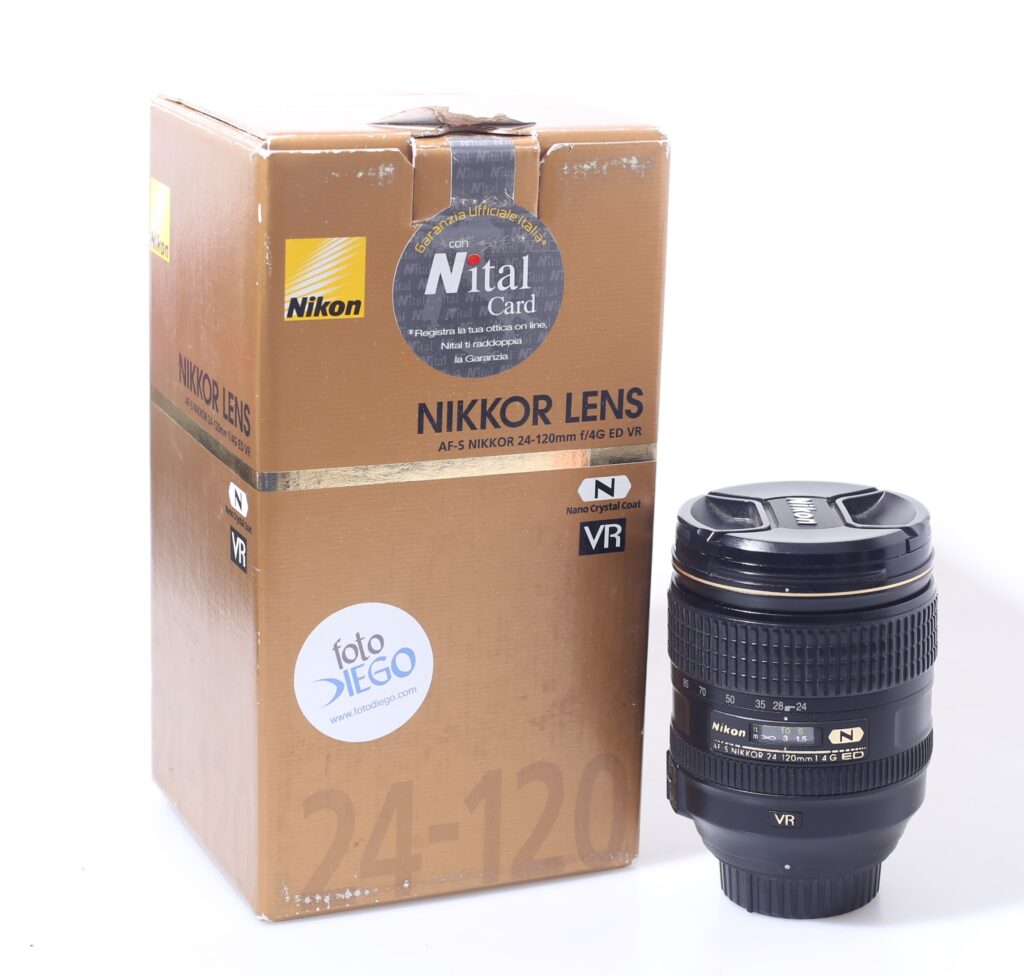 OBIETTIVO NIKON AF-S 24-120 MM F/4G ED VR. N. NITAL.