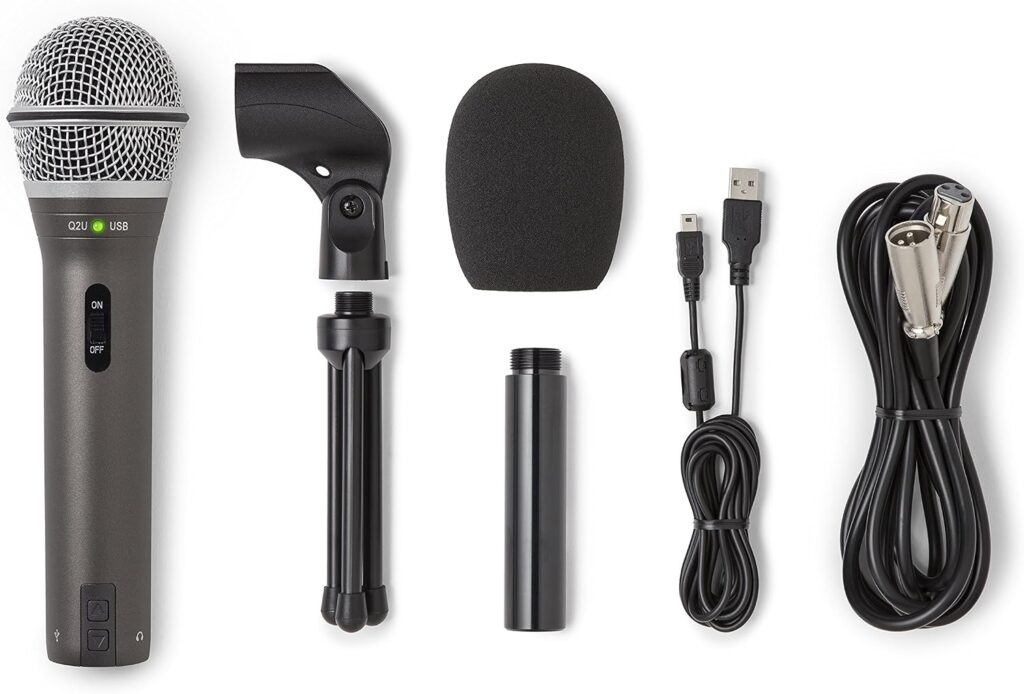 Samson Q2U Recording and Podcasting Pack Microfono Dinamico USB-C/XLR