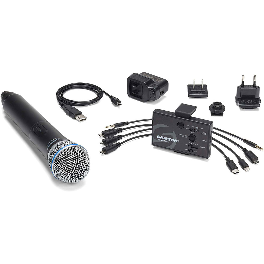 Samson Go Mic Mobile Handheld Sistema Wireless 2.4 GHz con Microfono Q8