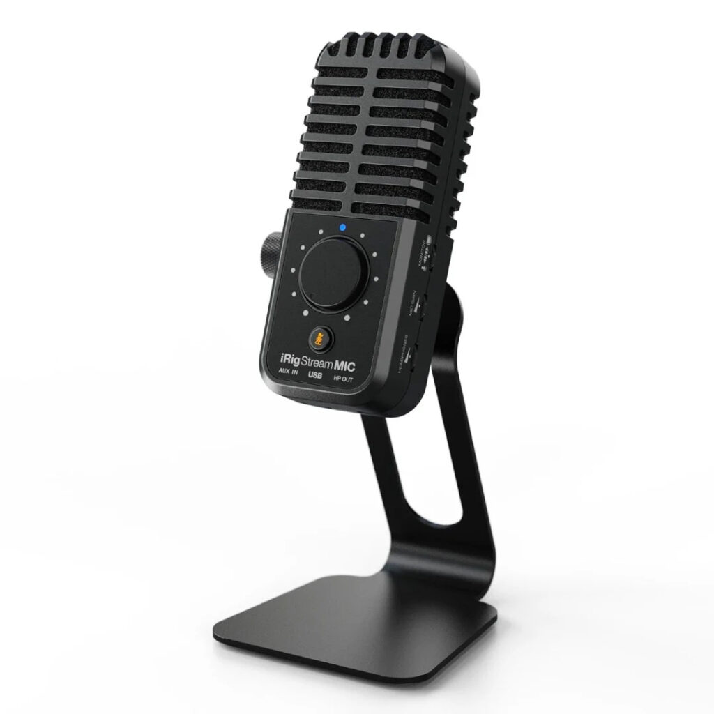 IK Multimedia iRig Stream Mic USB Microfono a Condensatore Cardioide con Interfaccia Audio