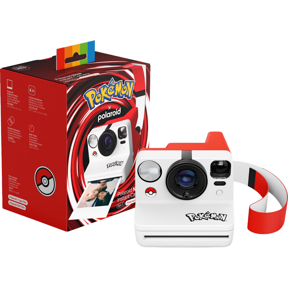 Polaroid Now Generation 3 Pokémon Poké Ball Edition Fotocamera Istantanea