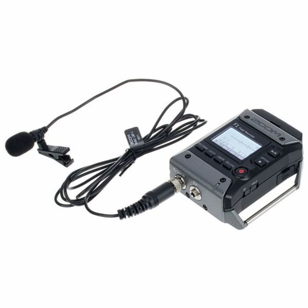 ZOOM F1-LP Field Recorder 24-bit/96kHz con Microfono Lavalier LMF-1