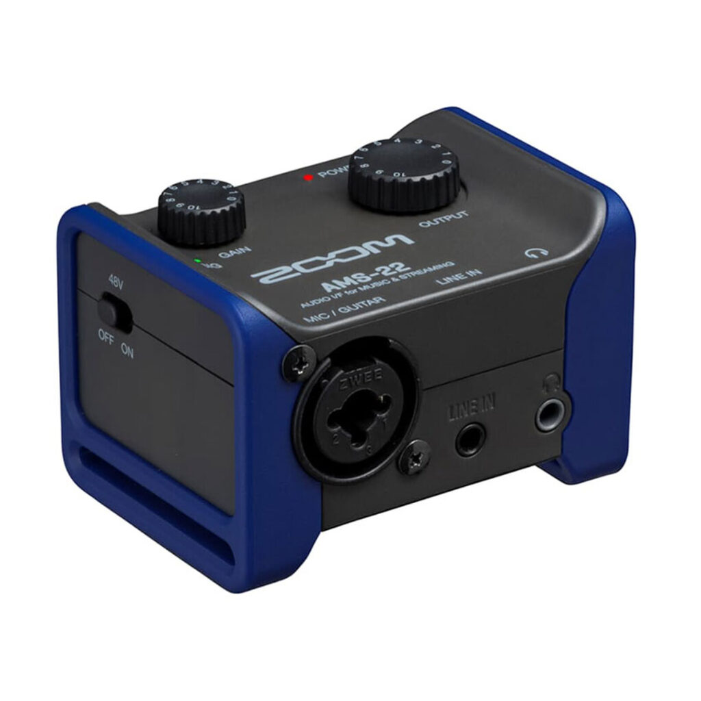 ZOOM AMS-22 Interfaccia Audio USB 2 In/2 Out 24-bit 96kHz per Streaming